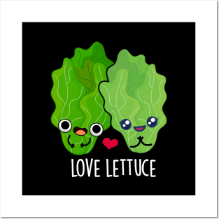 Love Lettuce Cute Veggie Pun Posters and Art